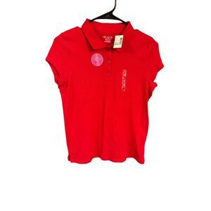 The Children's Place Girls NWT Red Uniform Polo Size XXL Stretch